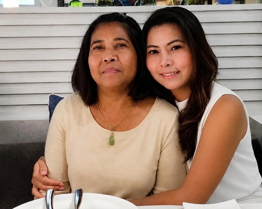 Rainie with her mother, whose cooking and care inspired Thai Haven